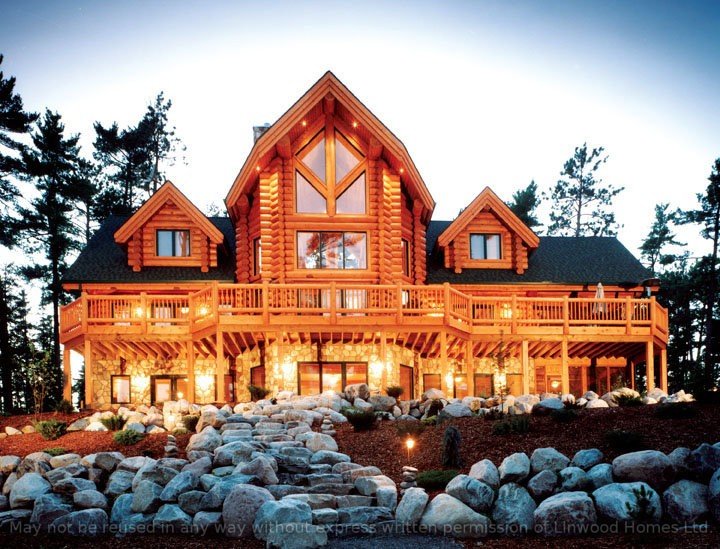 custom built rural timber frame home