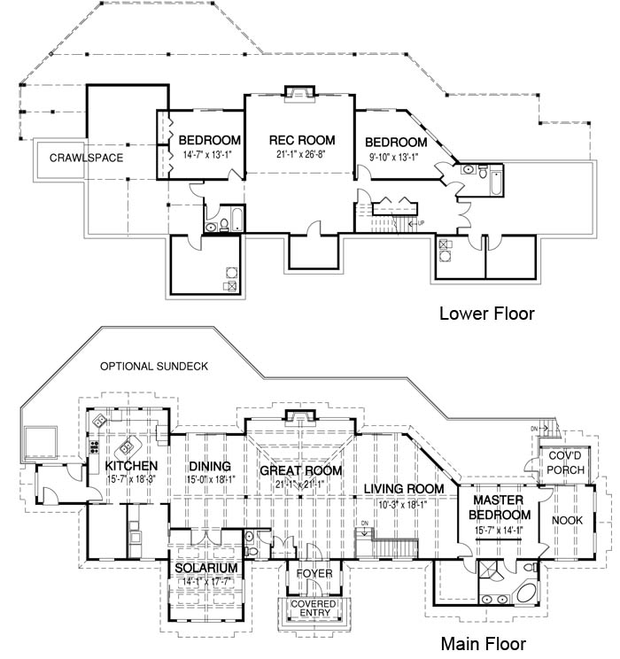  The Oxford custom home design floor plan