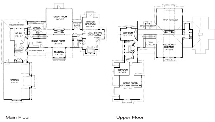  The Pennsylvania custom home design floor plan