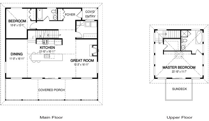  The Pinetree custom home design floor plan