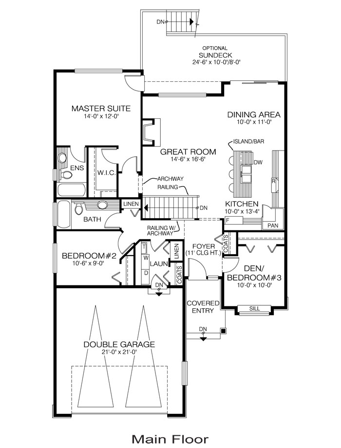  The Portman custom home design floor plan