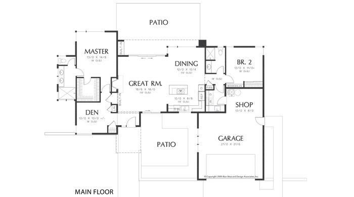  The Queensbury custom home design floor plan