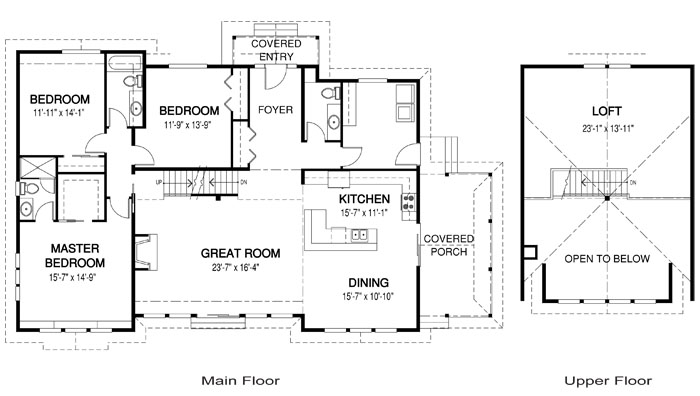  The Red Leaves custom home design floor plan