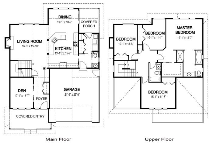  The Ruskin custom home design floor plan