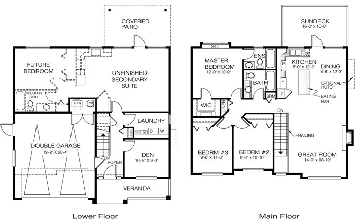  The Sandstone custom home design floor plan