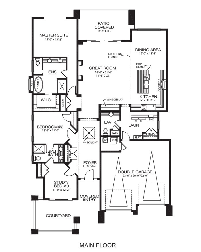  The Sienna custom home design floor plan