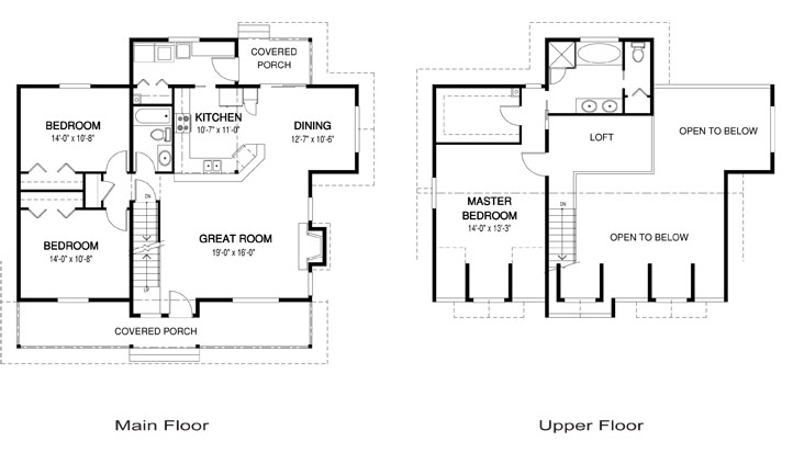 The Thetis custom home design floor plan