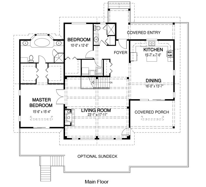  The Thorne custom home design floor plan