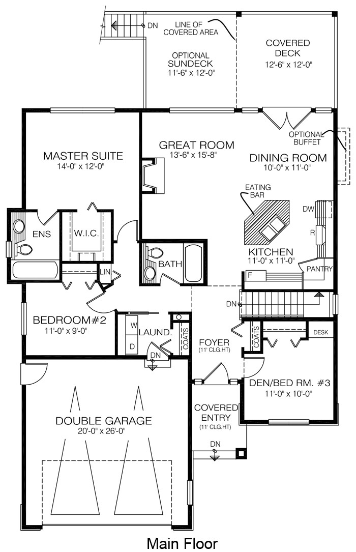  The Thornhill custom home design floor plan
