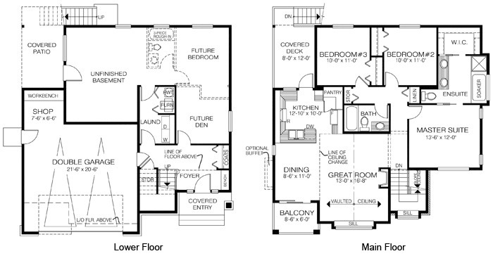  The Webster custom home design floor plan