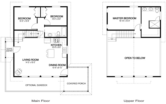  The Wood Lake custom home design floor plan