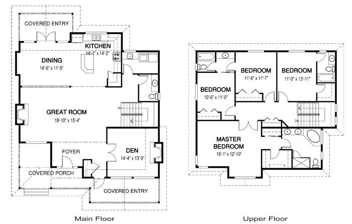  The Parkwood custom home design floor plan