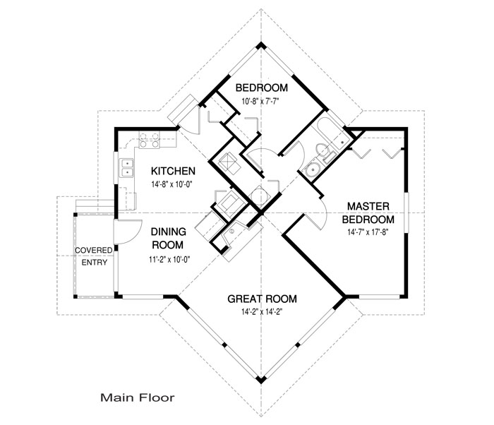  The Pinecrest custom home design floor plan