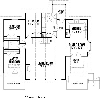 The Providence custom home design floor plan