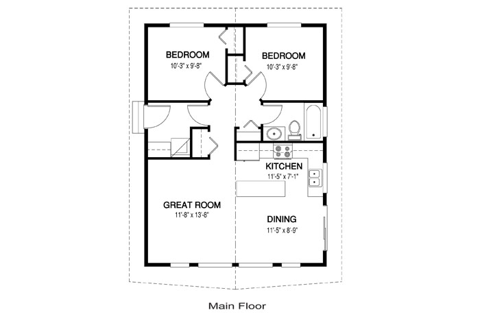 The Robin 2 custom home design floor plan