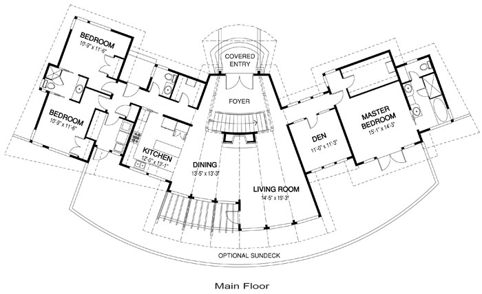  The Santa Monica custom home design floor plan