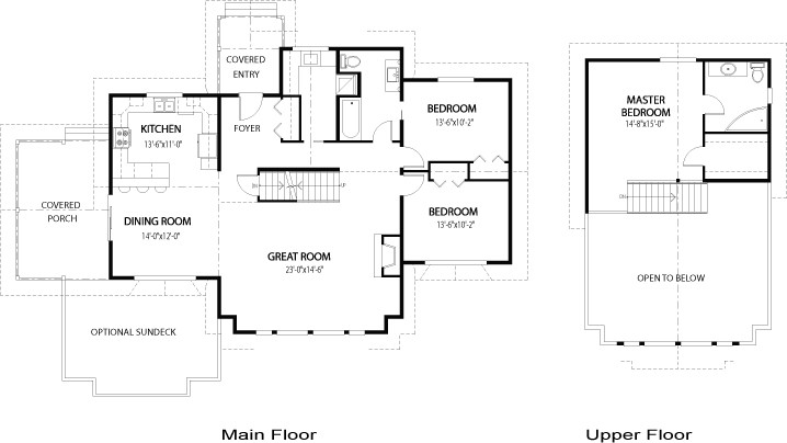  The Shorehaven custom home design floor plan