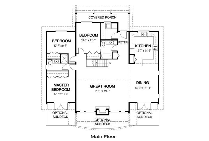  The Sonoma 2 custom home design floor plan