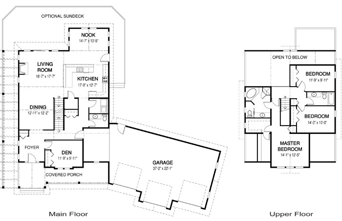  The Stillwater custom home design floor plan