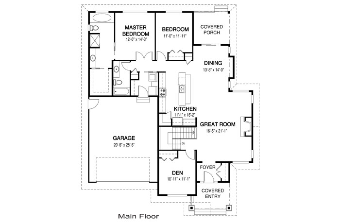  The Sumner custom home design floor plan