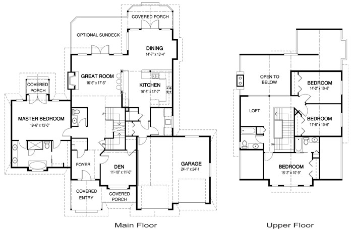  The Tahoma custom home design floor plan