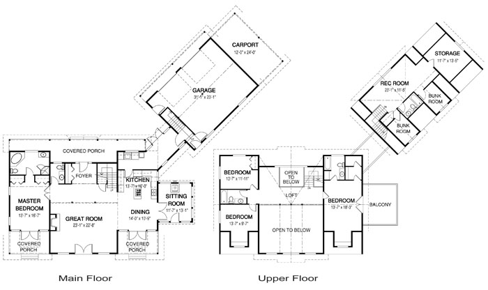  The Timberlake custom home design floor plan