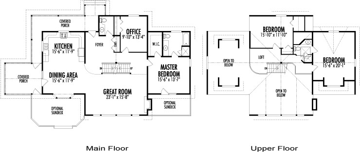  The Weiland custom home design floor plan