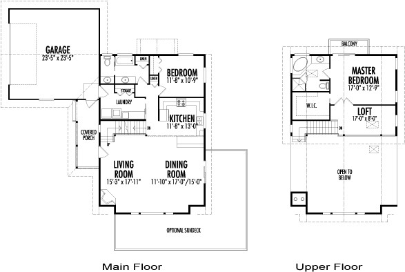  The Wexford custom home design floor plan