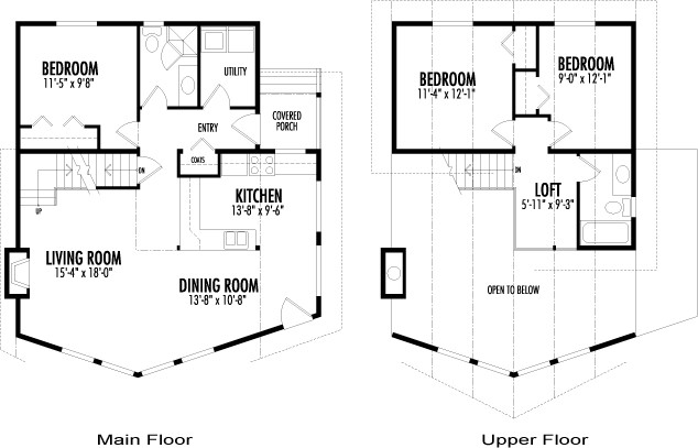  The Whistler custom home design floor plan