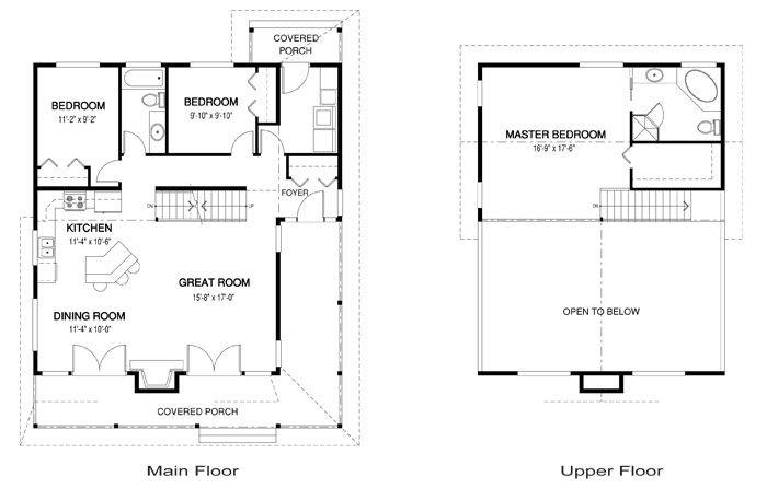  The Willow 1 custom home design floor plan
