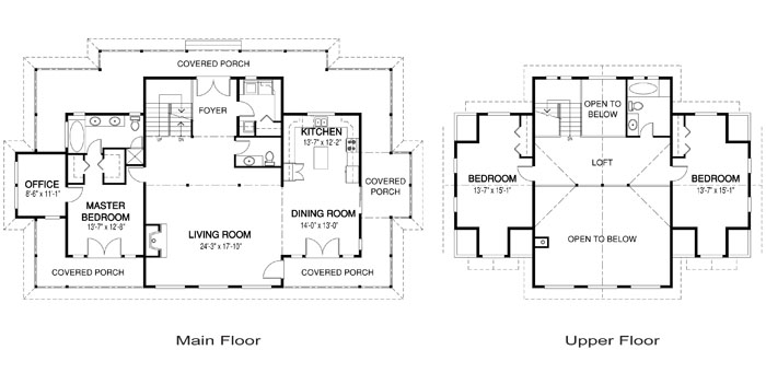  The Woodview custom home design floor plan