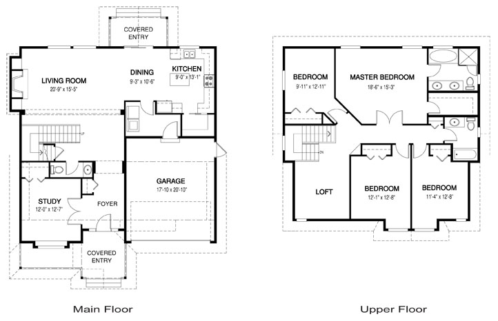  The Wright custom home design floor plan