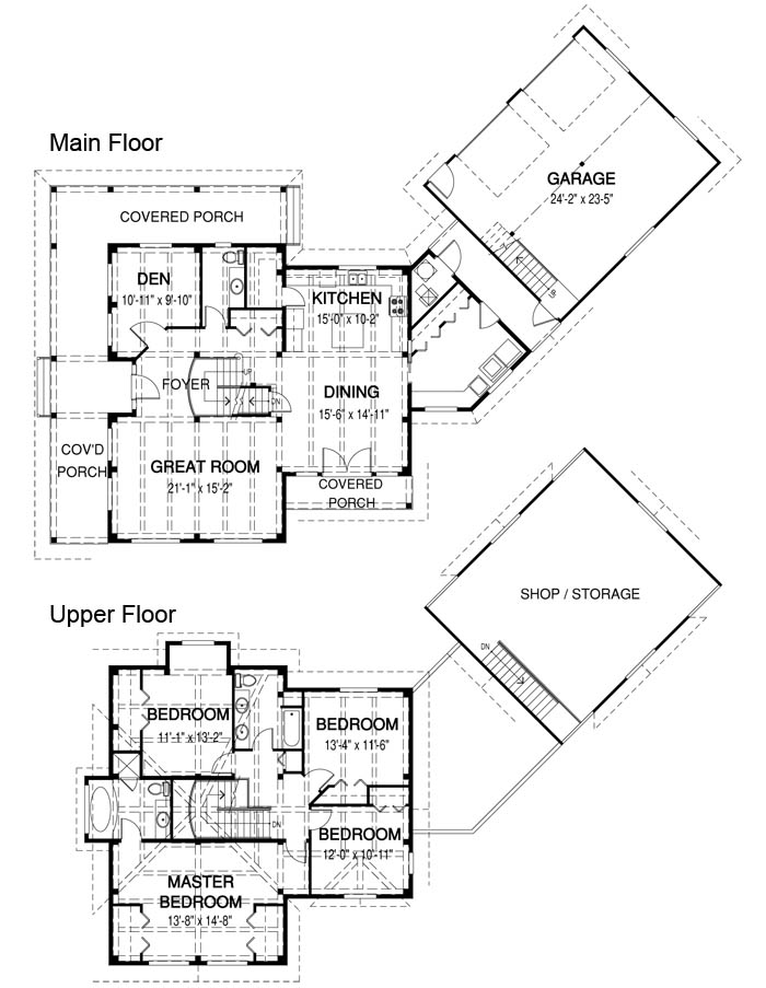  The Yale custom home design floor plan