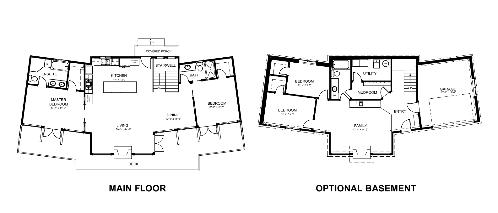 Custom Timber Ridge Homes blueprint