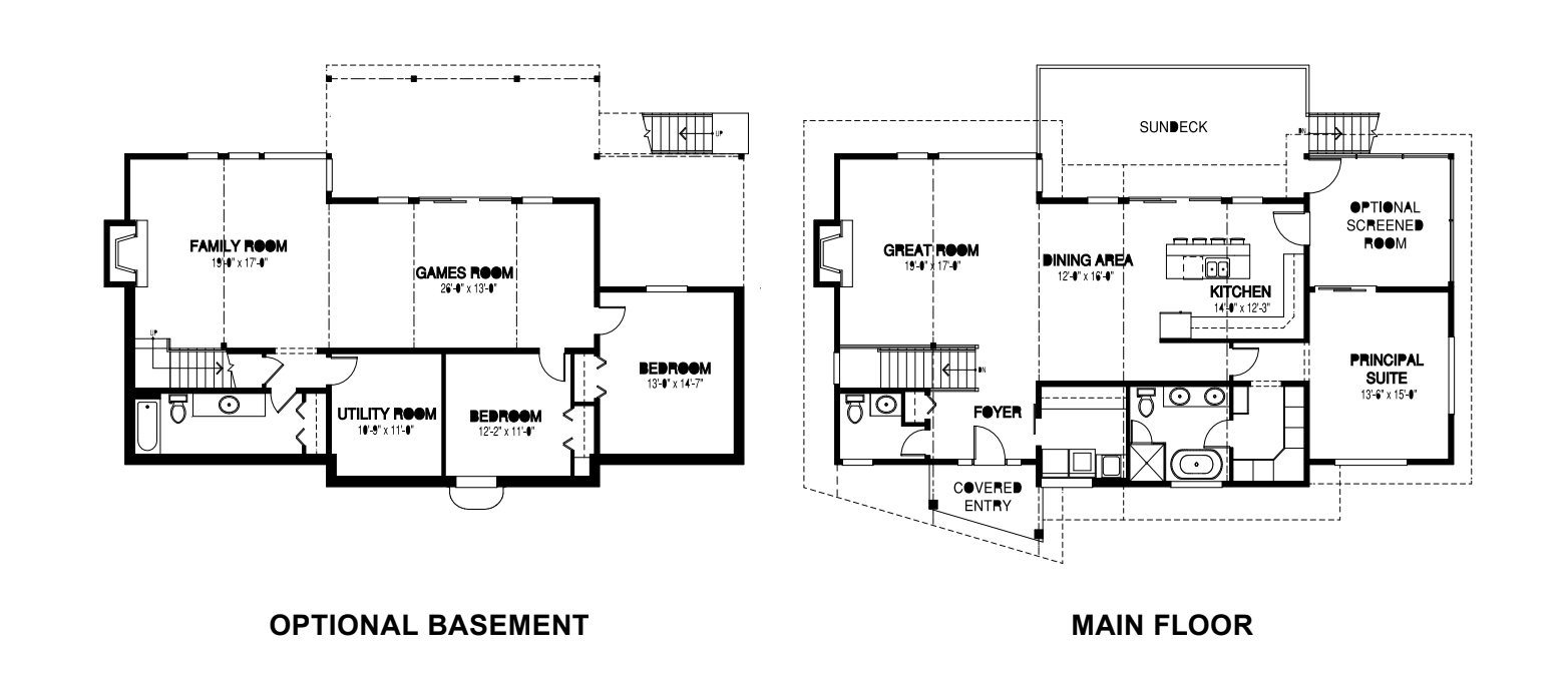 Custom Timber Ridge Homes blueprint