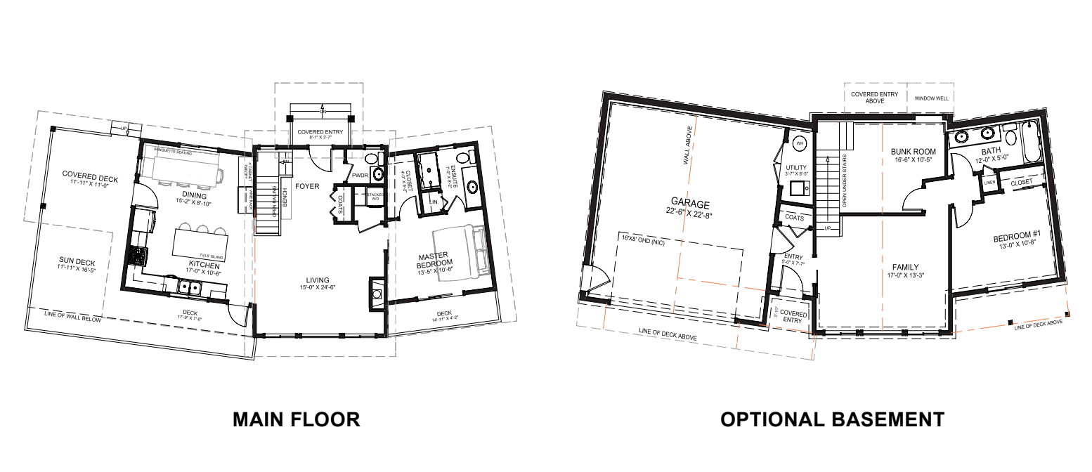 Custom Timber Ridge Homes blueprint