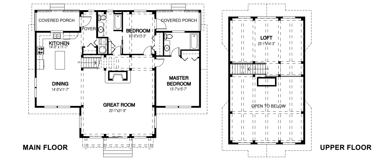 Custom Timber Ridge Homes blueprint