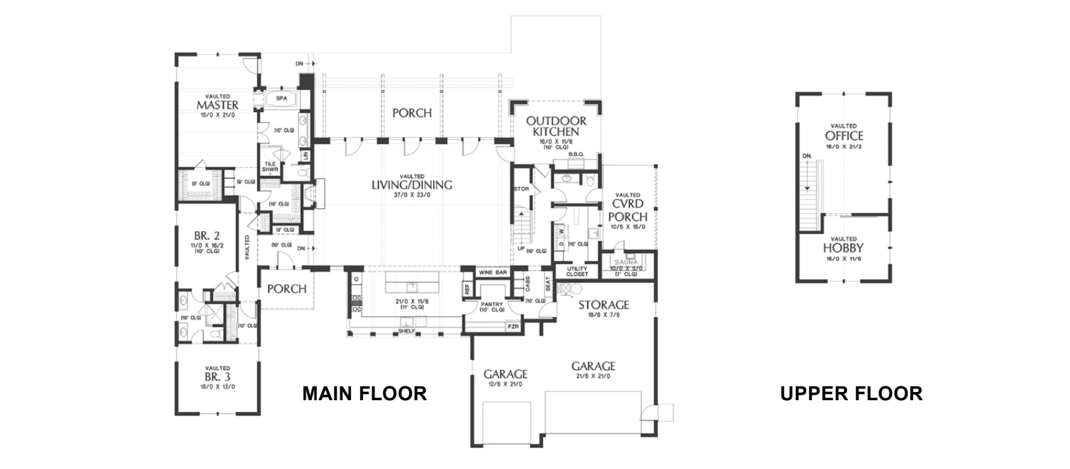 Custom Timber Ridge Homes blueprint