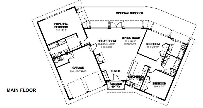 Custom Timber Ridge Homes blueprint