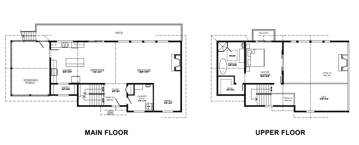 Custom Timber Ridge Homes blueprint